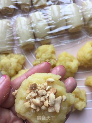 中式酥皮麻薯馅点心的做法步骤：6
