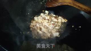 肉沫芦笋青豆的做法步骤：2
