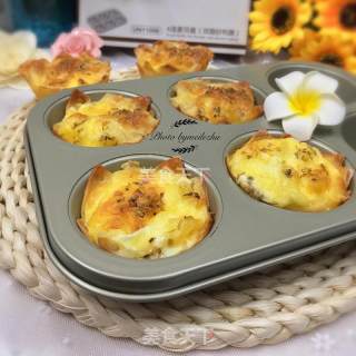 肉松鸡蛋芝士挞的做法步骤：10