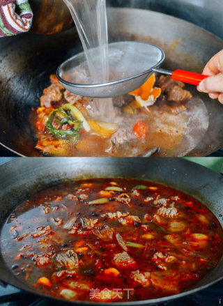 优康牛肉：麻辣牛肉面，汁香味浓超过瘾的做法步骤：5