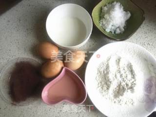 双色拉花戚风蛋糕的做法步骤：1
