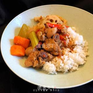 【四叶小馆】杂蔬鸡饭的做法步骤：7