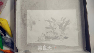 丑小鸭玫瑰山药泥彩绘蛋糕卷的做法步骤：9
