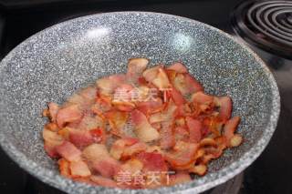 培根花菜的做法步骤：3
