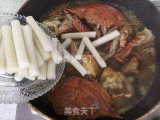 梭子蟹炒年糕的做法步骤：11