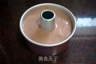 7寸红丝绒中空戚风蛋糕的做法步骤：6