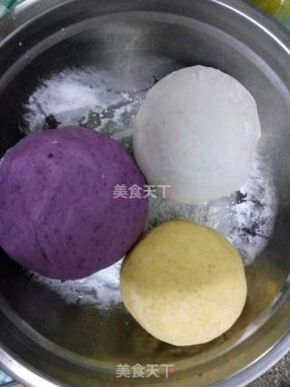三色芋圆的做法步骤：3