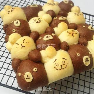 小熊兔子挤挤小面包的做法步骤：7