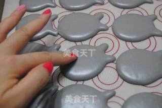 龙猫马卡龙的做法步骤：16