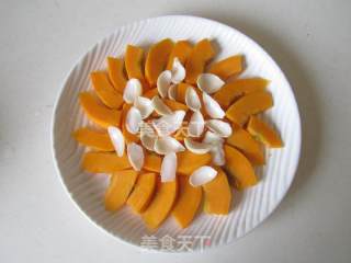 桂花南瓜蒸百合的做法步骤：4