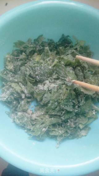 蒸芹菜叶的做法步骤：4