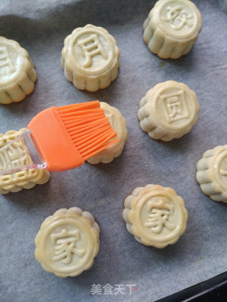 豆沙馅月饼的做法步骤：10