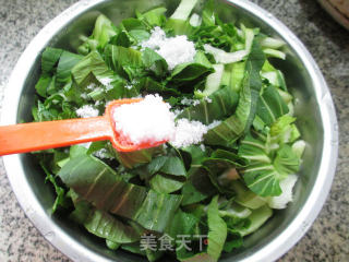 香干炒手捏菜的做法步骤：3