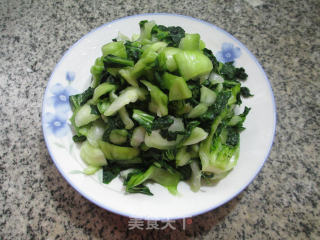 香干炒手捏菜的做法步骤：6