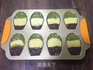 三色玛德琳蛋糕的做法步骤：9