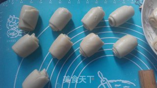 网红蛋黄酥——麻薯肉松蛋黄酥的做法步骤：16