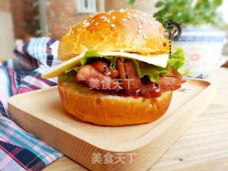 美味叉烧鸡腿堡的做法步骤：11