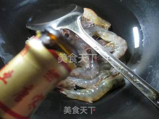 香干烧鲜虾的做法步骤：3