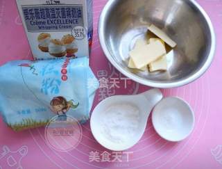 奶油曲奇饼干的做法步骤：1