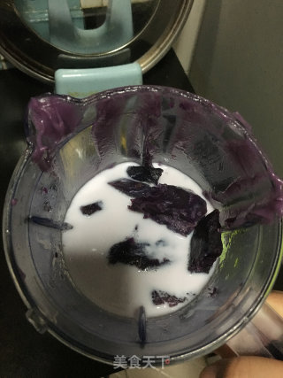 紫薯馅的做法步骤：5