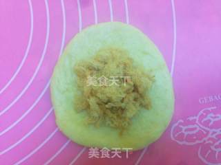 淡奶油椰香肉松软面包的做法步骤：5