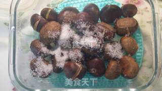 微波糖板栗的做法步骤：7