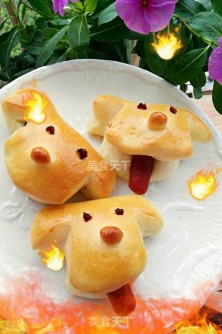 小狗面包的做法步骤：16