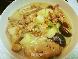香菇土豆炖鸡的做法步骤：16