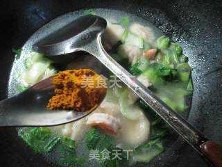 虾仁青菜面疙瘩的做法步骤：9