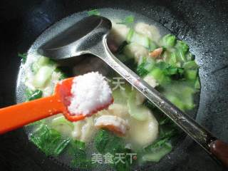 虾仁青菜面疙瘩的做法步骤：10