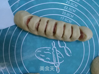 葱香香肠面包的做法步骤：8