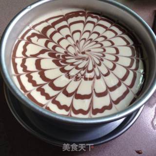 拉花轻奶酪蛋糕的做法步骤：13