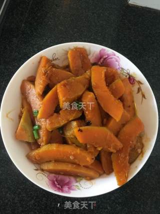 蒜蓉豆豉焖南瓜的做法步骤：4