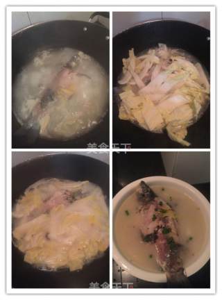 鲫鱼白菜汤的做法步骤：3