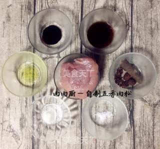 自家炒五香肉松健康无添加#肉肉厨的做法步骤：1