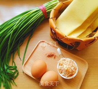 韭菜鸡蛋煎饼盒子的做法步骤：1
