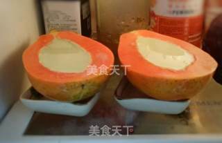 抹茶牛奶木瓜冻的做法步骤：10