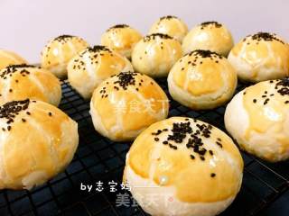 豆沙蛋黄酥的做法步骤：21