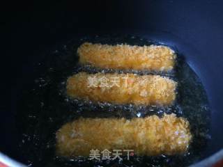 黄金芝士条的做法步骤：7