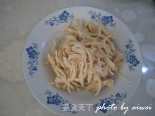 腐竹拌鸡丝的做法步骤：4