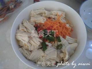 腐竹拌鸡丝的做法步骤：7