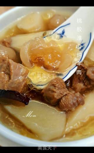 桃胶淮山炖羊肉的做法步骤：6