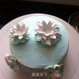 荷花奶油蛋糕的做法步骤：11