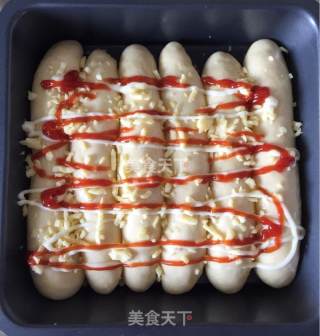 肉松香葱芝士排包的做法步骤：15