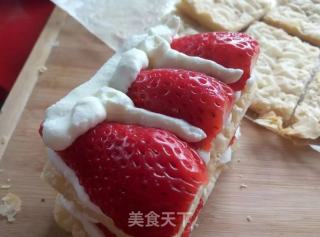 草莓拿破仑千层酥--温暖心底的颜色的做法步骤：15