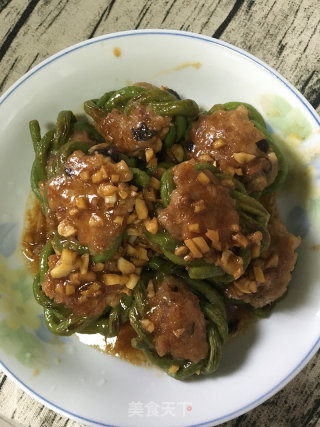 豇豆圈酿肉的做法步骤：12