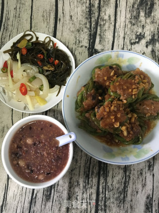 豇豆圈酿肉的做法步骤：13