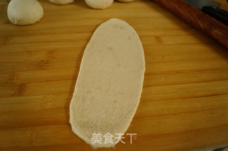 香肠肉松双拼手撕排包的做法步骤：6