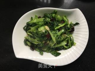 炝炒油菜的做法步骤：7