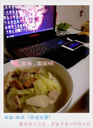 白菜炖豆腐的做法步骤：7